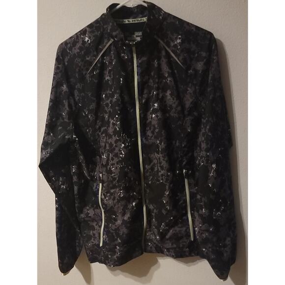 Under Armour Storm Run Black Gray Camo Jacket Windbreaker 1253577-029 Sz Medium - Picture 2 of 10